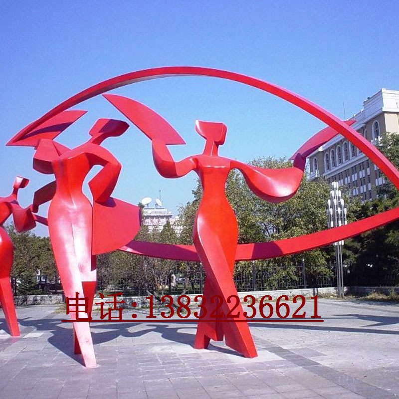 抽象艺术舞者雕塑大型广场景观