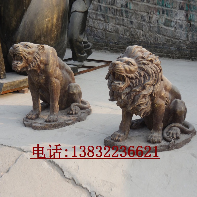 不锈钢欧式狮子雕塑厂家