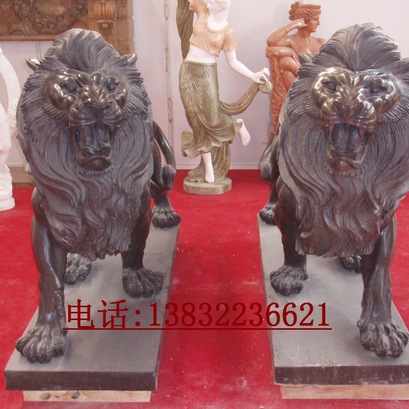 大型金属狮子雕塑艺术品制作